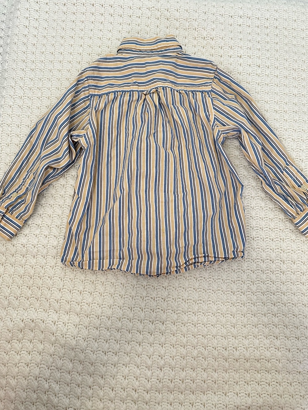 Children’s Place 4T Toddler Kid’s Striped Button Shirt Pastel Soft Lightweight - Picture 5 of 5